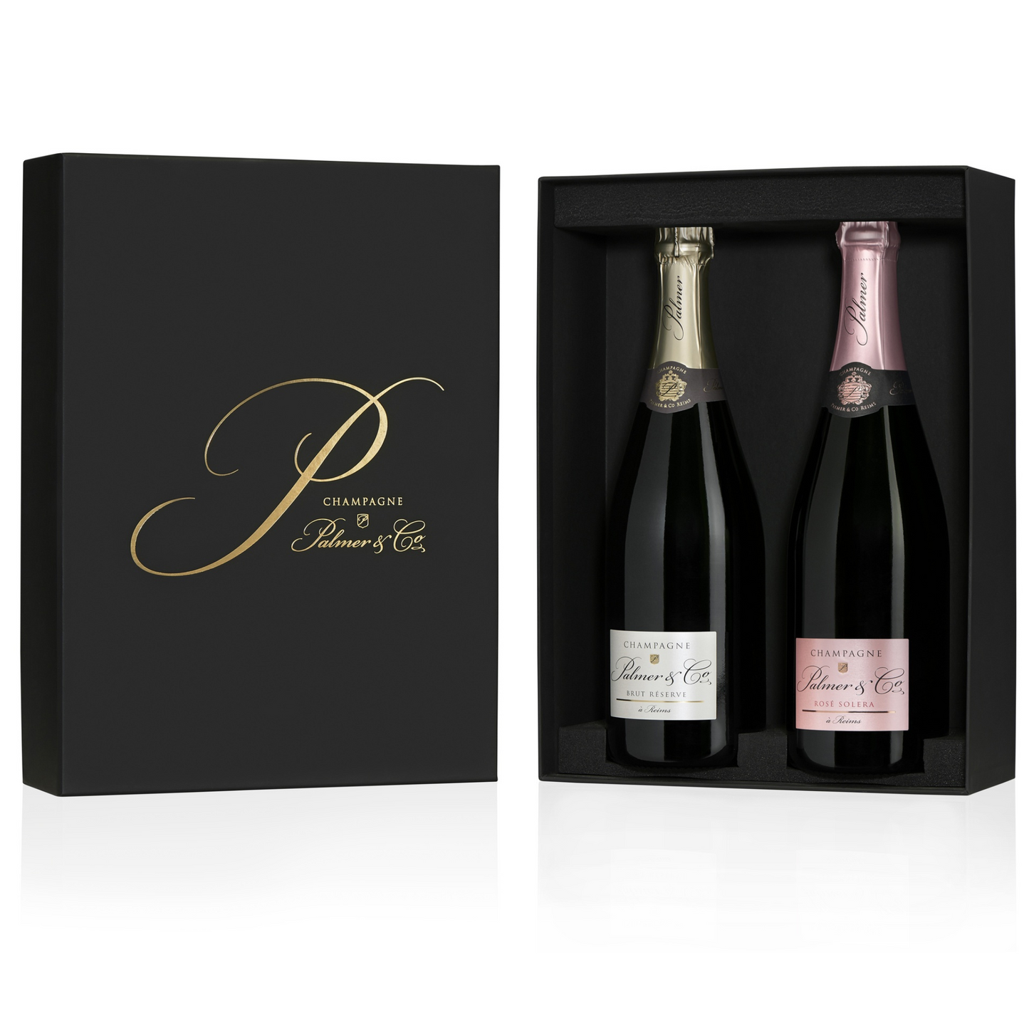 Champagne Palmer La Reserve és Rosé Solera (2x0,75L) Díszdobozban
