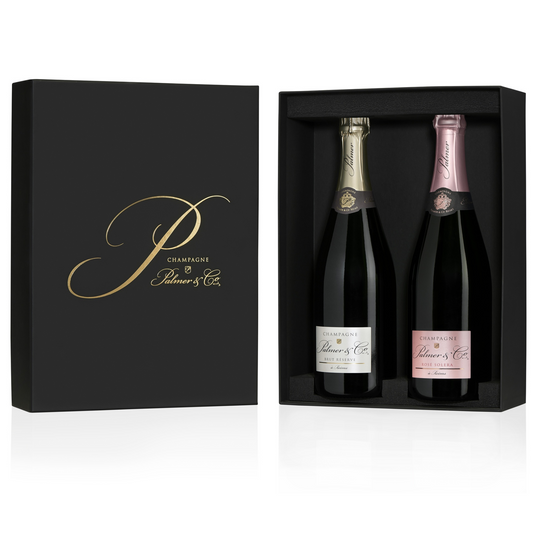 Champagne Palmer La Reserve és Rosé Solera (2x0,75L) Díszdobozban