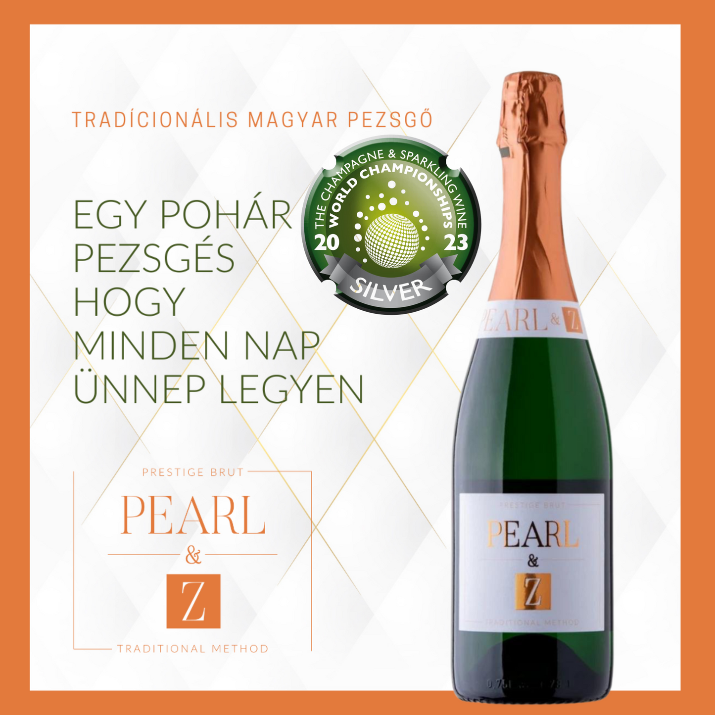 PEARL & Z magnum pezsgő (1,5 L)