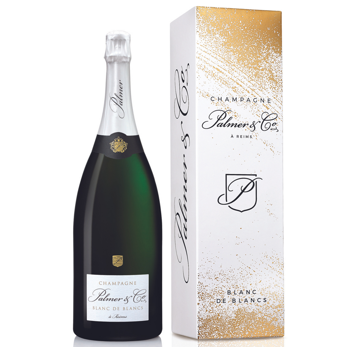 Champagne Palmer & Co. Blanc de Blancs magnum (1,5l) díszdobozban